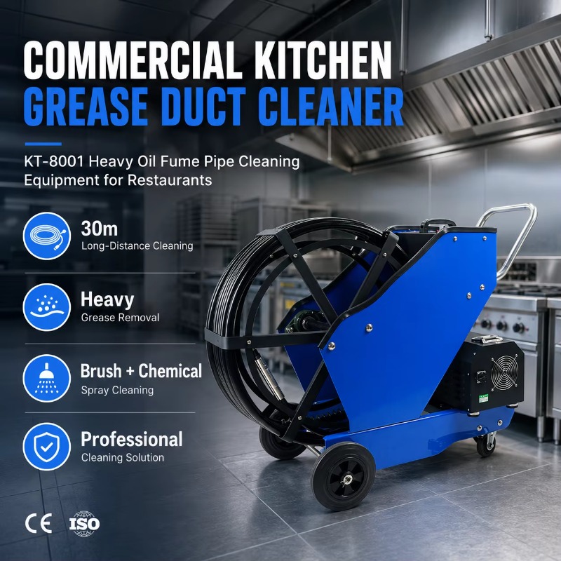 Heavy Equipment In Kitchen - منظف مجاري الشحوم للمطابخ التجارية KT-8001،