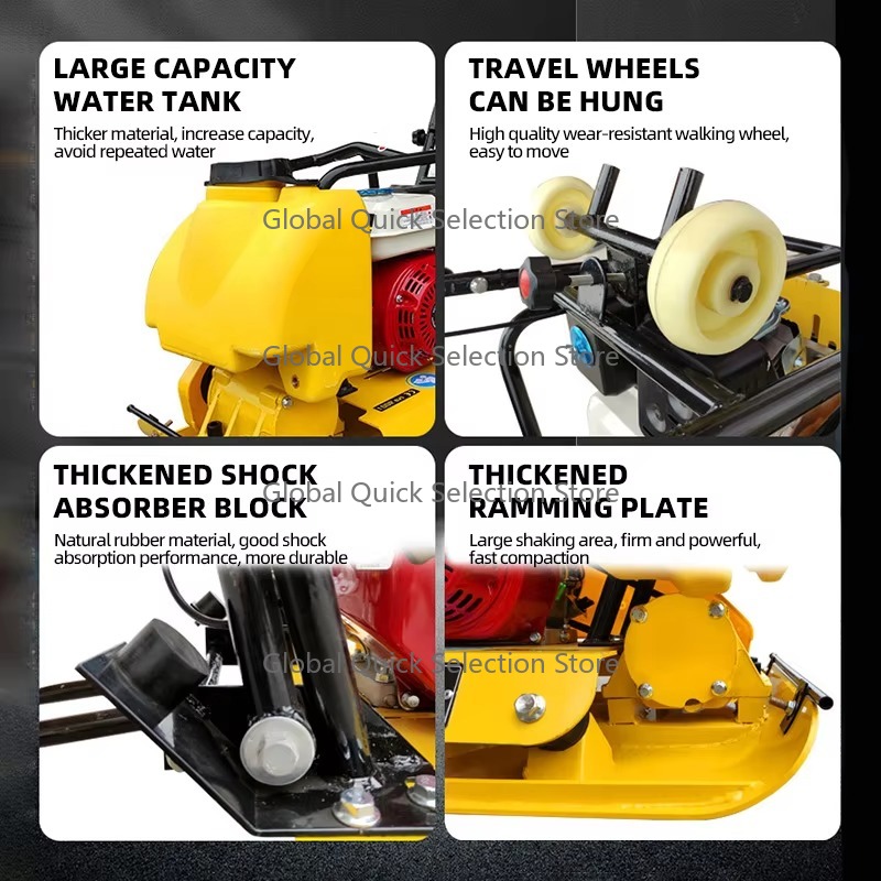 دكاكة اهتزازية ديزل 6.5 حصان،  - مراجعة Plate Compactor Vibrator وسعره