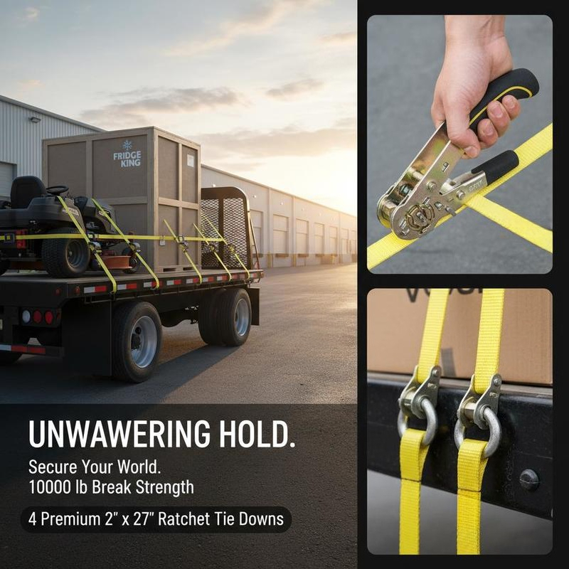 أحزمة شد الحمولة 2 بوصة × 27 ق - مراجعة Heavy Equipment Hauling وسعره