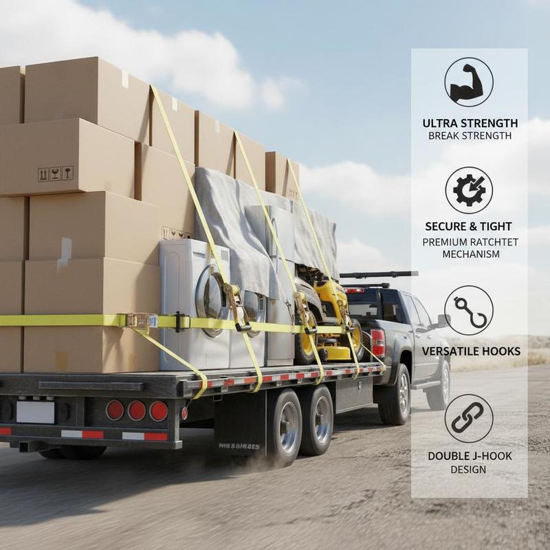 أحزمة شد الحمولة 2 بوصة × 27 ق - مراجعة Heavy Equipment Hauling وسعره
