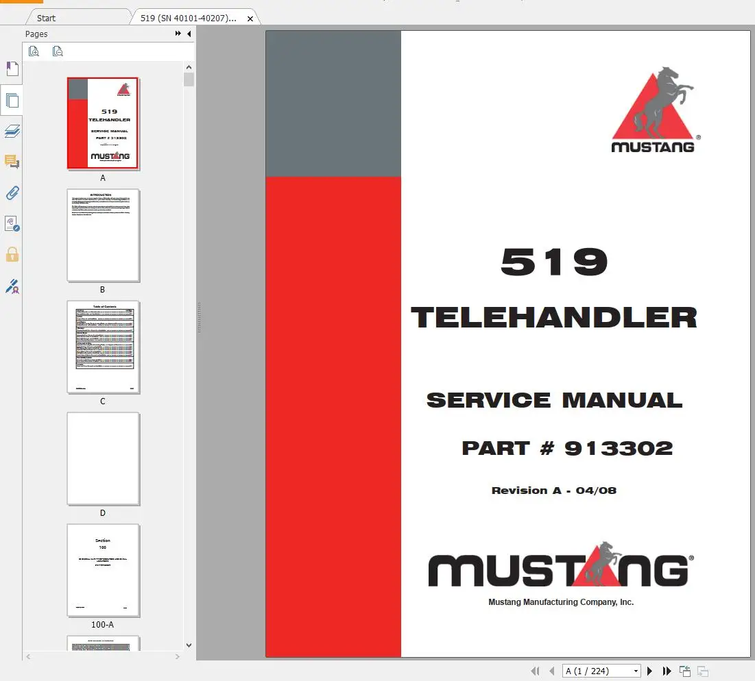 AutoDVD Mustang Machinery المع - مراجعة Heavy Equipment Manual وسعره