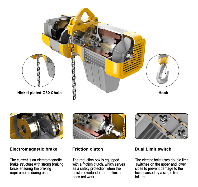 شعبية عالية الجودة منخفضة غرفة - مراجعة Electric Chain Hoist وسعره